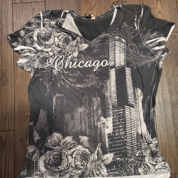 Chicago Big Bang Rhinestone shir - Picture 6 of 7